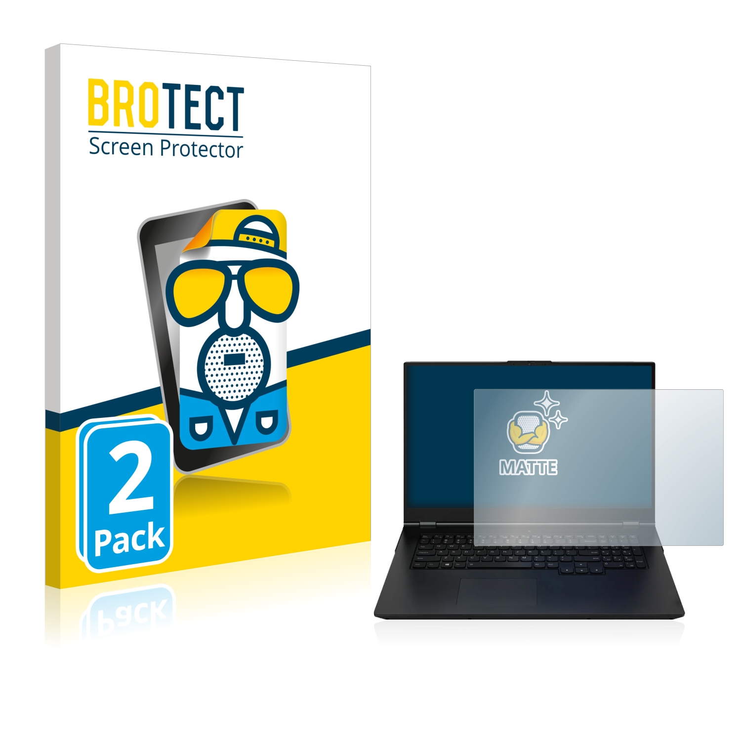 2x BROTECT Entspiegelungs-Folie pro Zenec Z-E2055