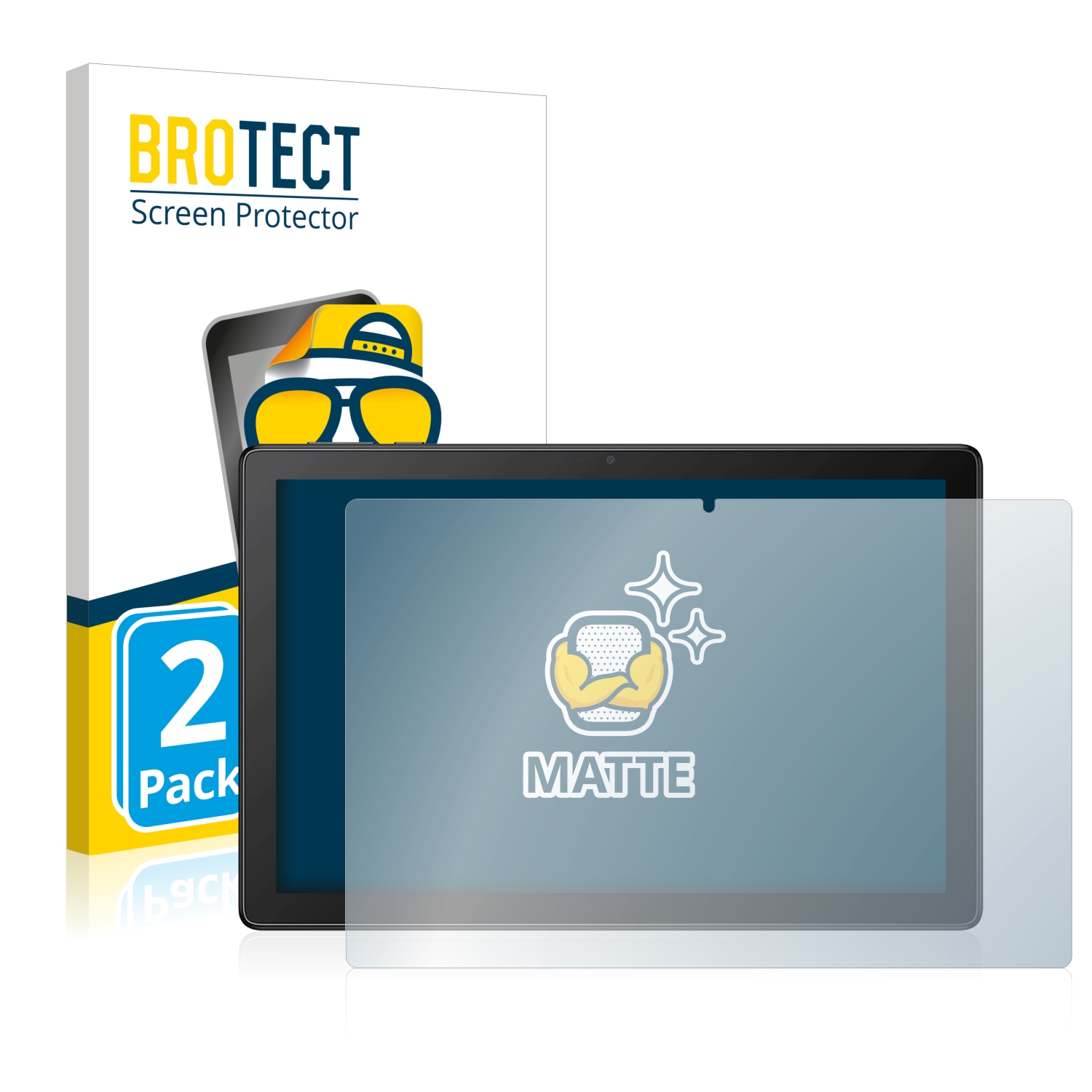 2x BROTECT Entspiegelungs-Folie pro Alcatel 3T 10 4G 2021