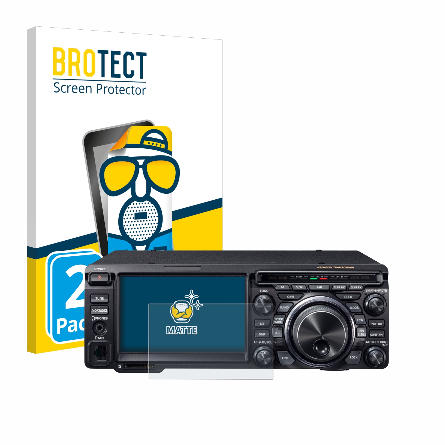 2x BROTECT Entspiegelungs-Folie pro Yaesu FT-DX10