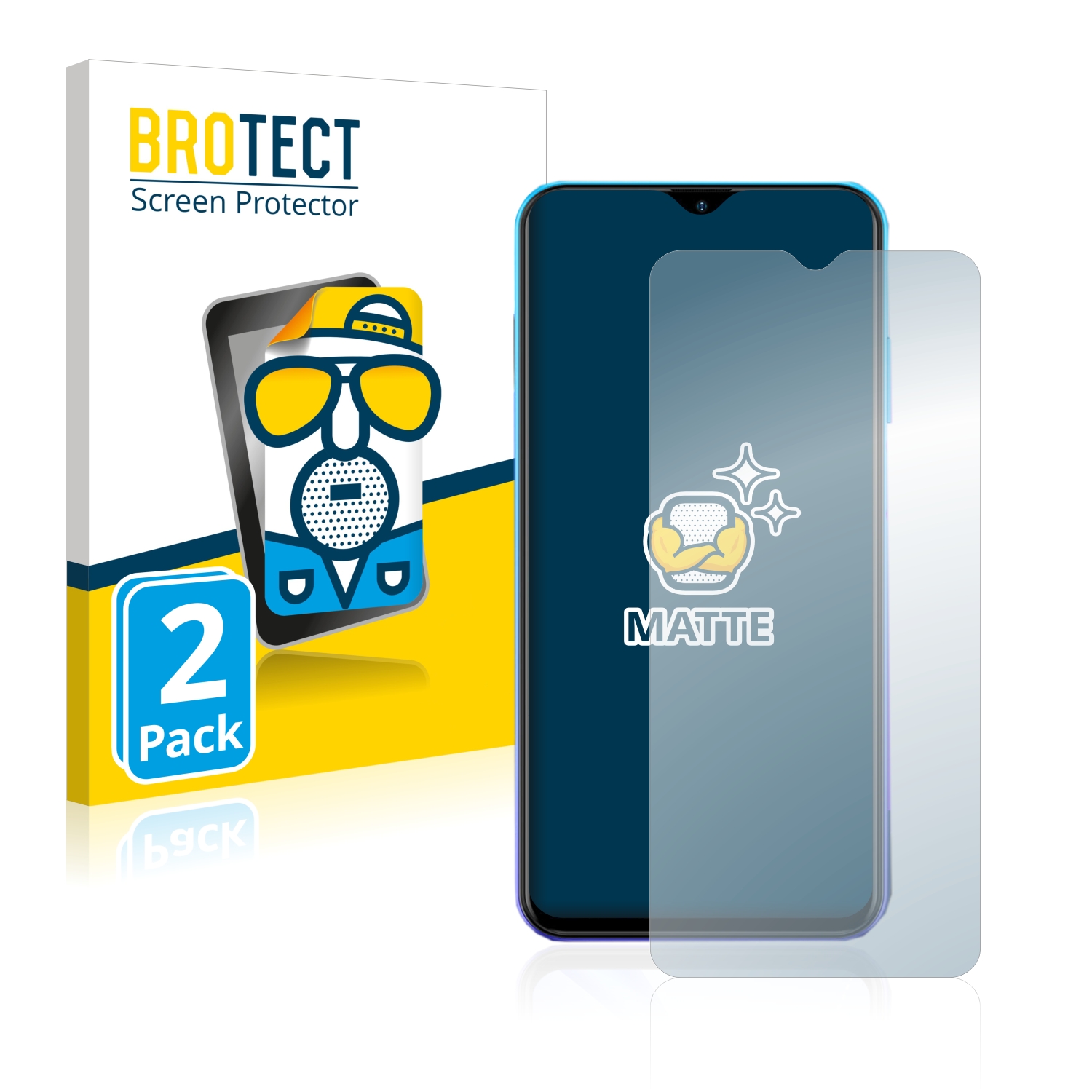 2x BROTECT Entspiegelungs-Folie pro Ulefone Note 12P