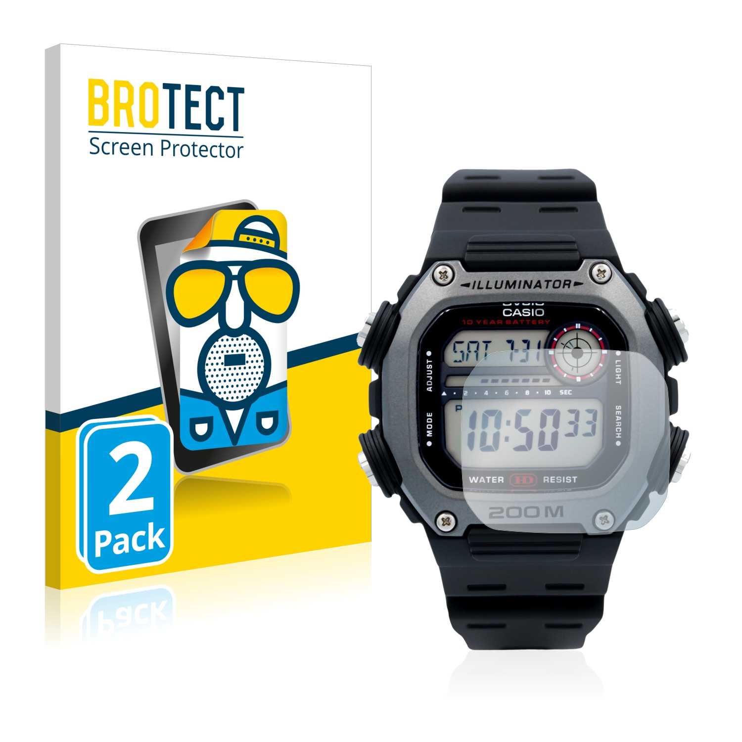 2x BROTECT Entspiegelungs-Folie pro Casio DW-291H