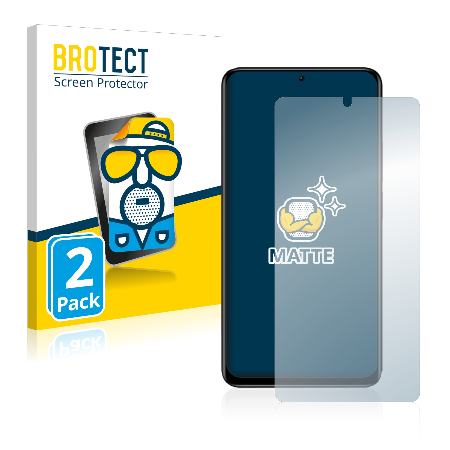 2x BROTECT Entspiegelungs-Folie pro Xiaomi Redmi Note 11 Pro+
