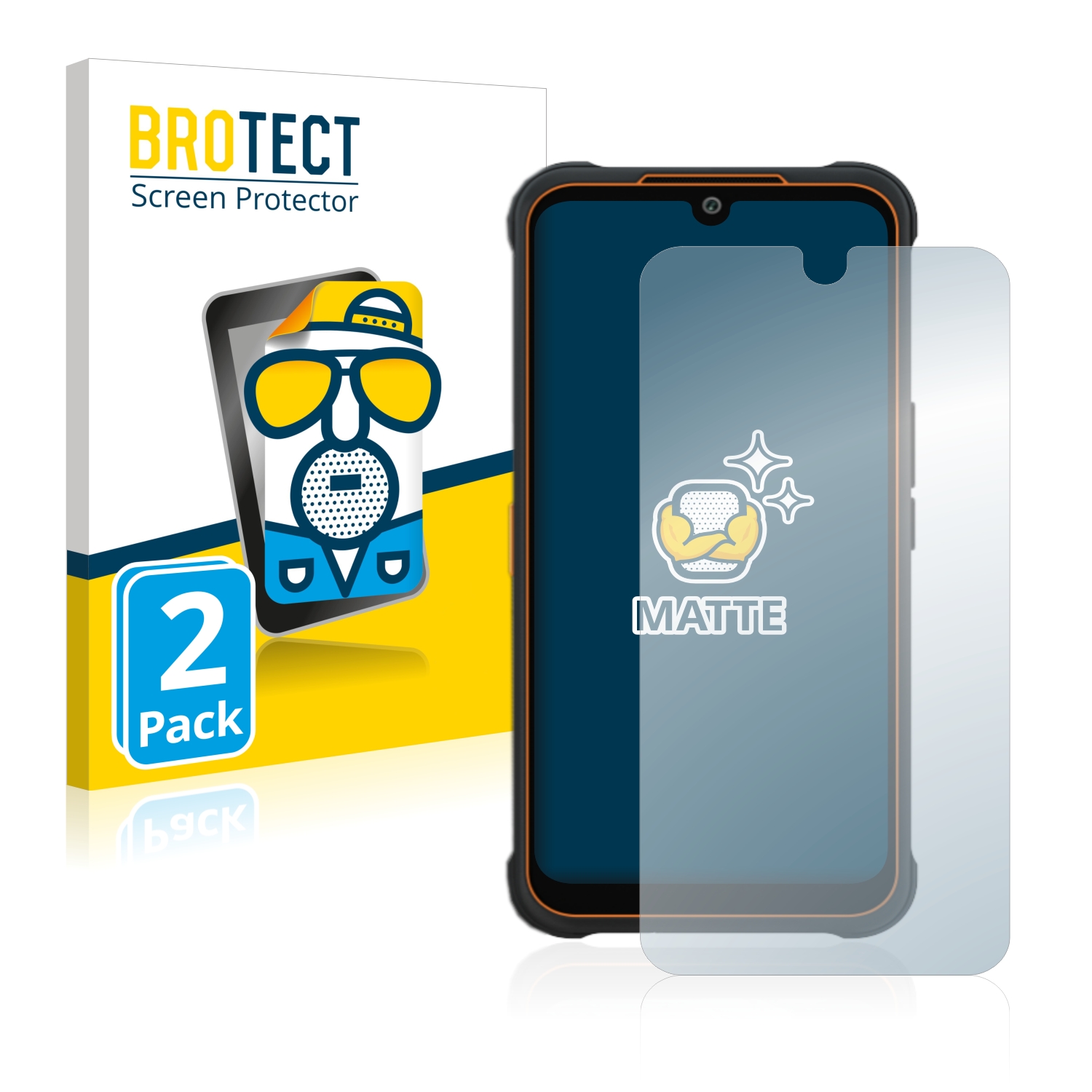 2x BROTECT Entspiegelungs-Folie pro AGM Glory Pro