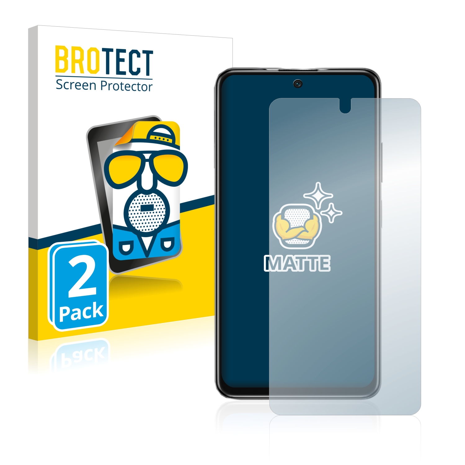 2x BROTECT Entspiegelungs-Folie pro Xiaomi Poco M4 Pro 5G