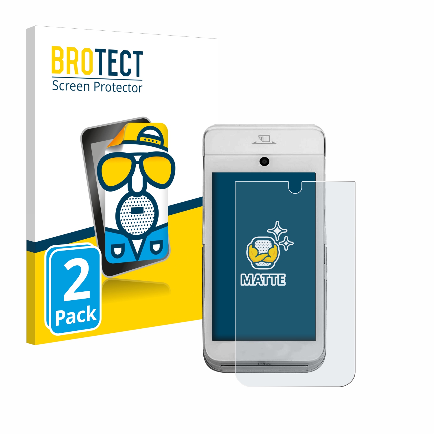 2x BROTECT Entspiegelungs-Folie pro CCV Mobile A920