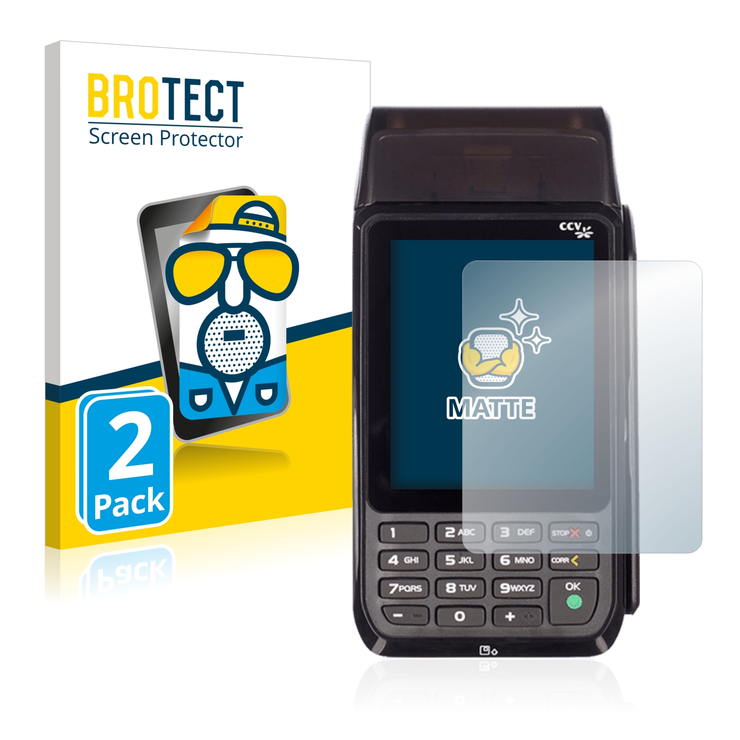 2x BROTECT Entspiegelungs-Folie pro CCV Mobile Premium