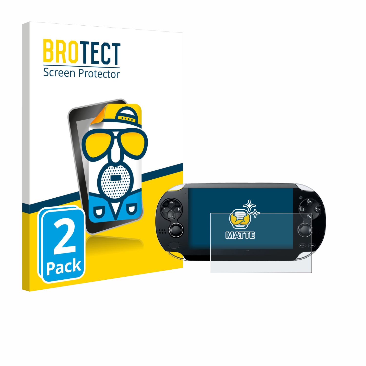 2x BROTECT Entspiegelungs-Folie pro Sony Playstation PS Vita