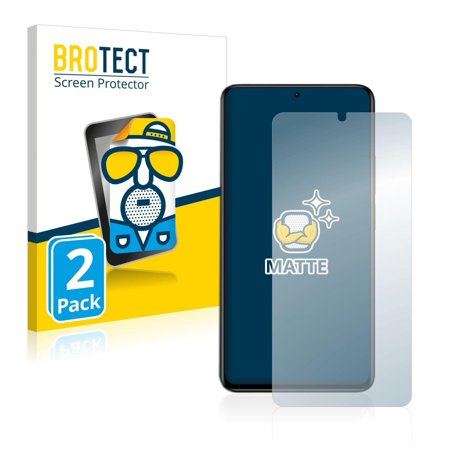 2x BROTECT Entspiegelungs-Folie pro Xiaomi Redmi Note 11T 5G