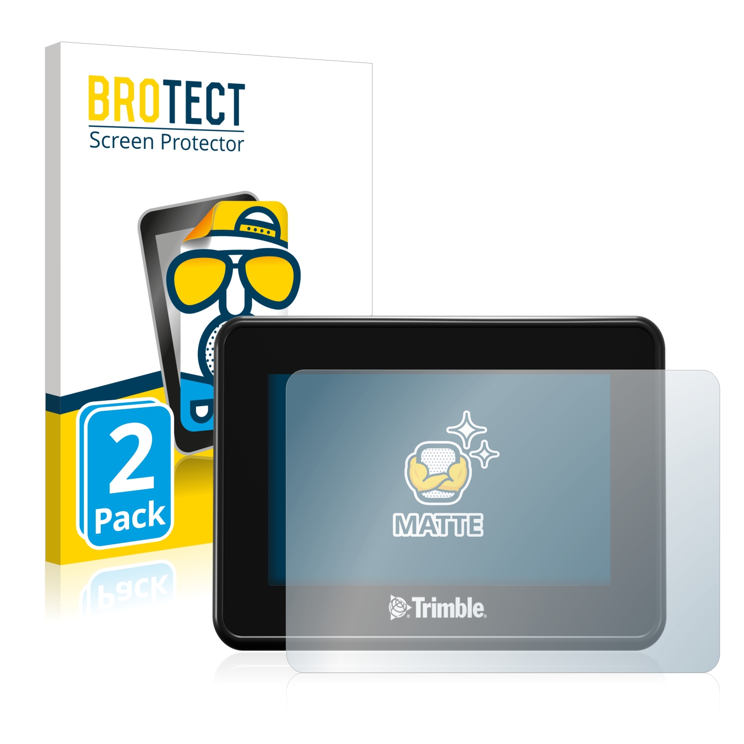 2x BROTECT Entspiegelungs-Folie pro Trimble GFX-350