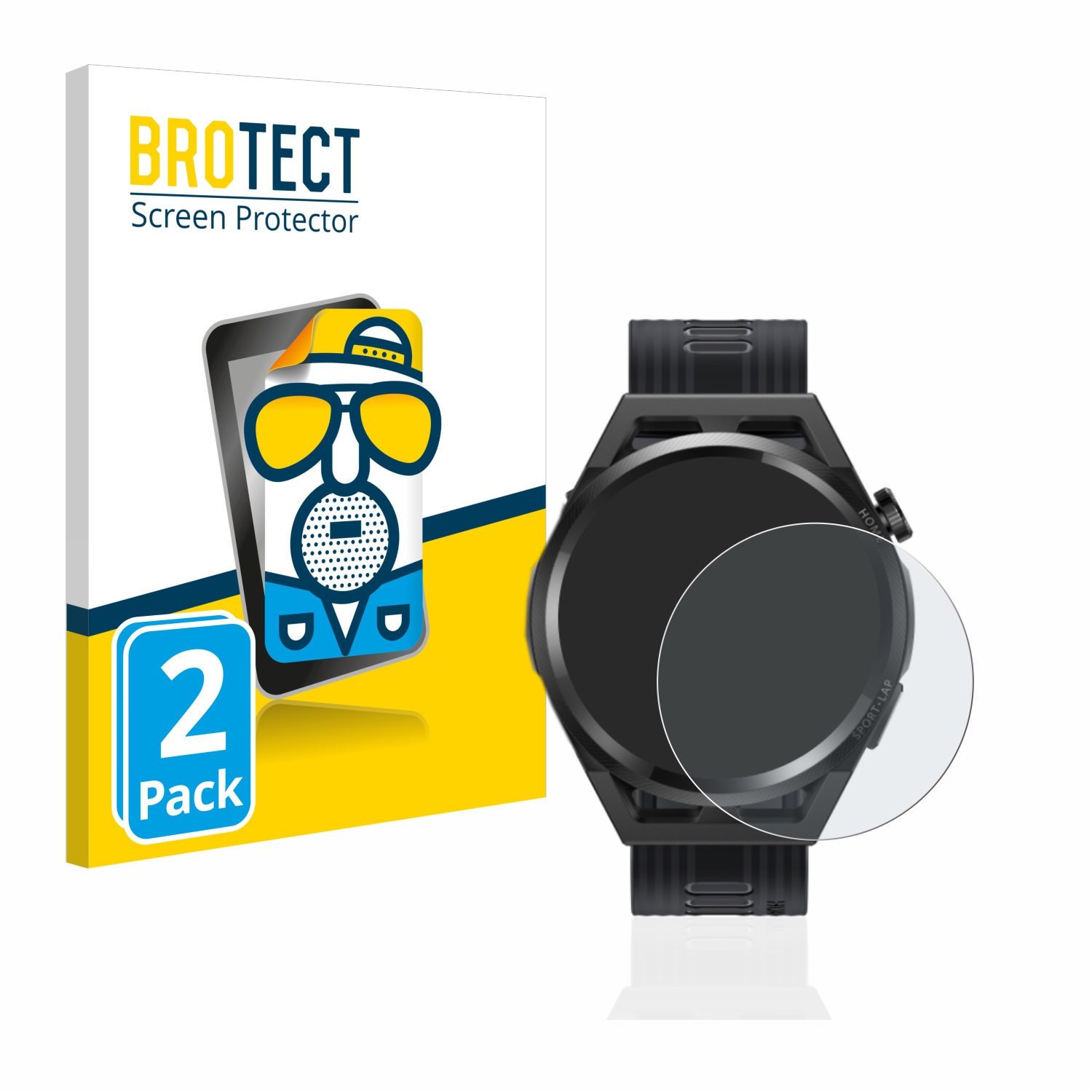 2x BROTECT Entspiegelungs-Folie pro Huawei Watch GT Runner