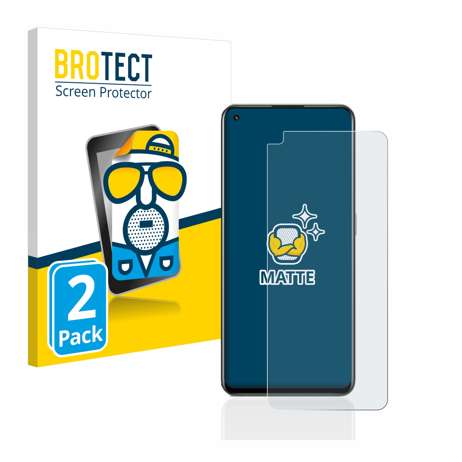 2x BROTECT Entspiegelungs-Folie pro realme GT 2 Pro