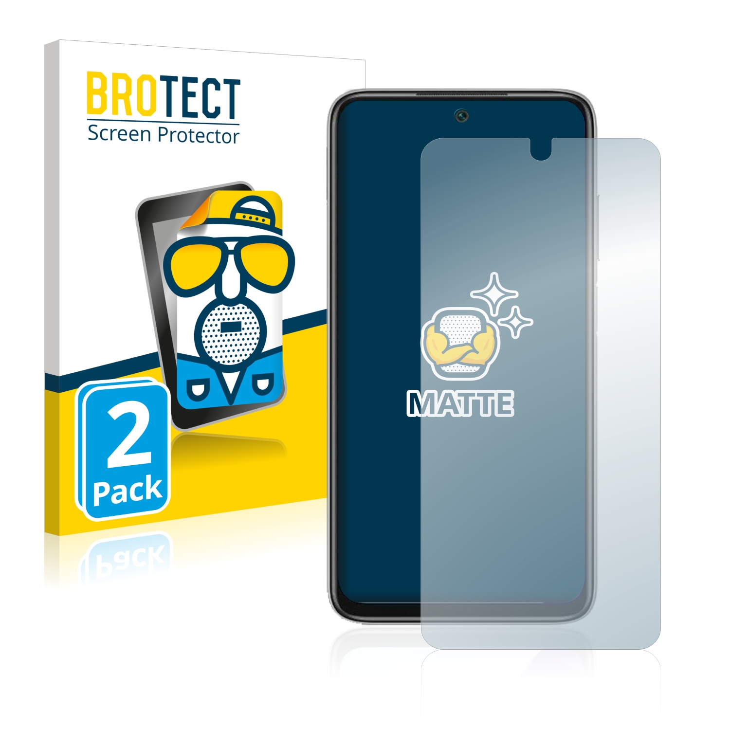 2x BROTECT Entspiegelungs-Folie pro Xiaomi Redmi Note 11 4G