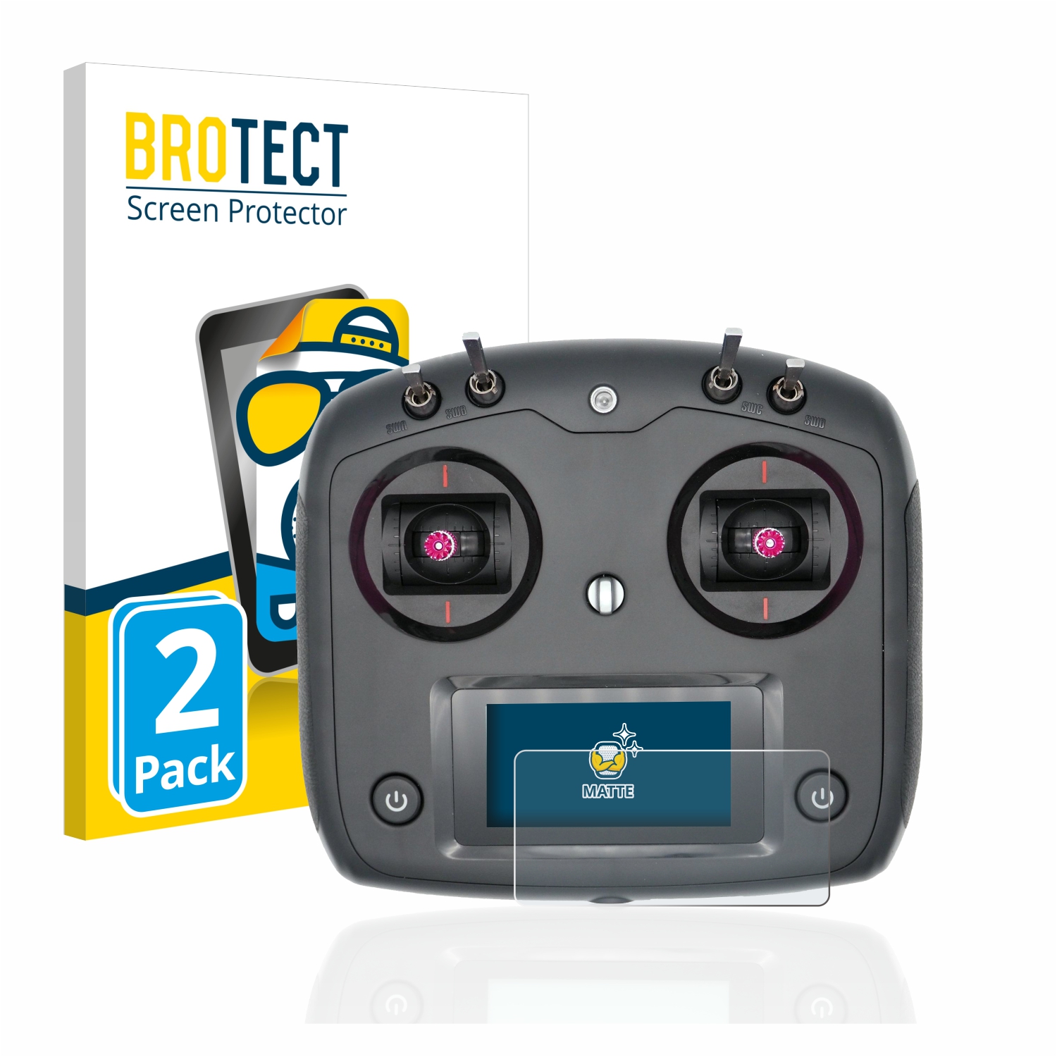 2x BROTECT Entspiegelungs-Folie pro FlySky FS-i6S