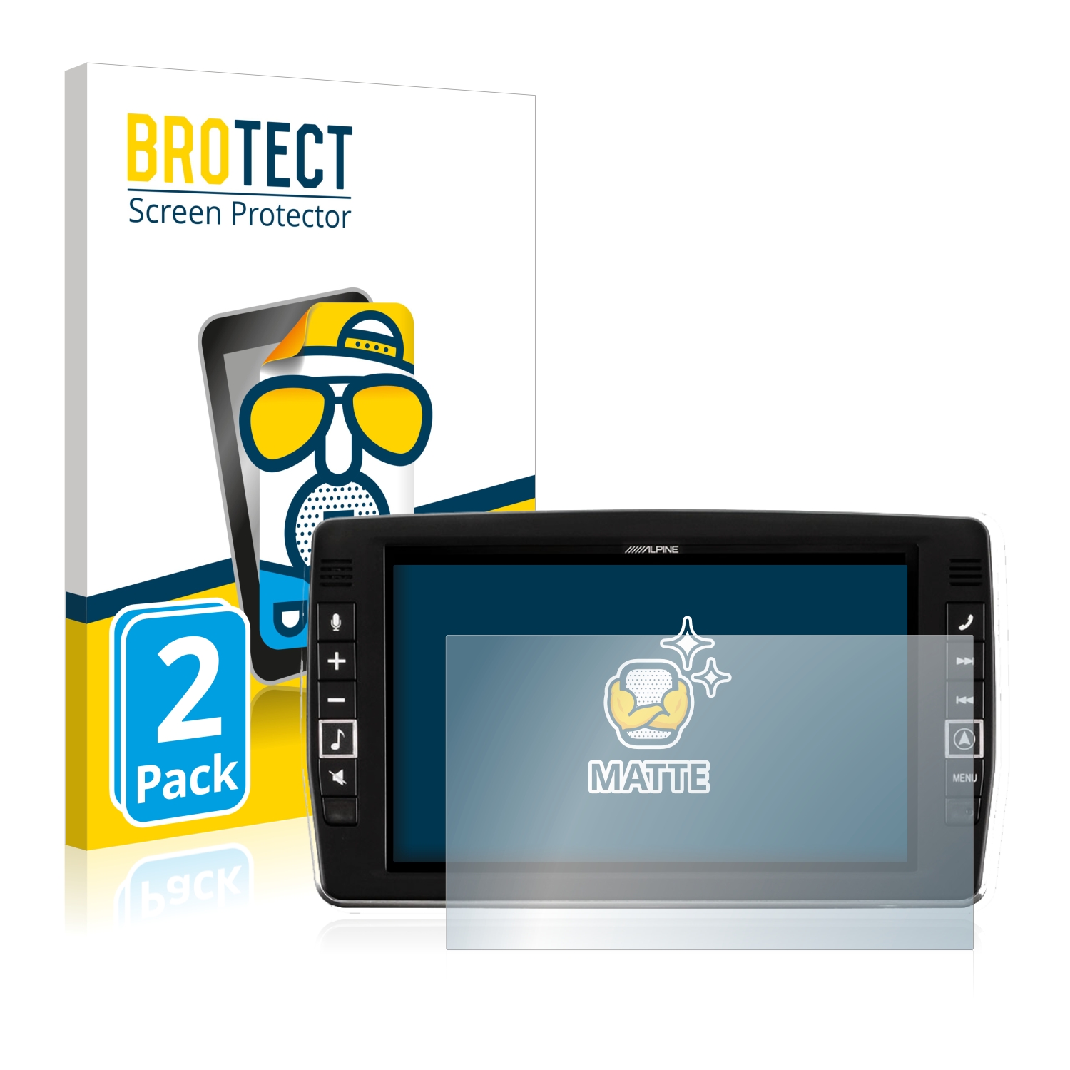 2x BROTECT Entspiegelungs-Folie pro Alpine X903D-V447