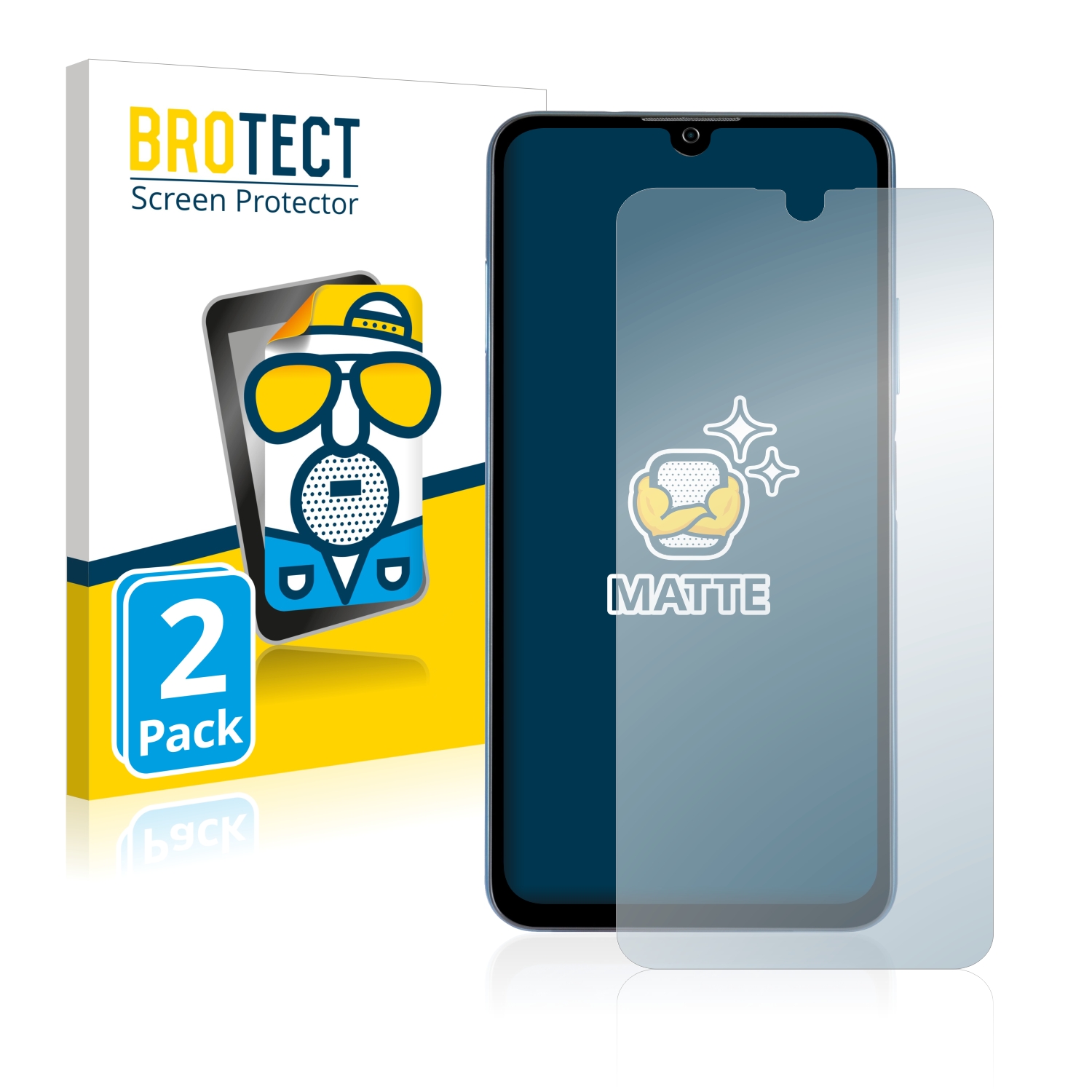 2x BROTECT Entspiegelungs-Folie pro ZTE Blade A71