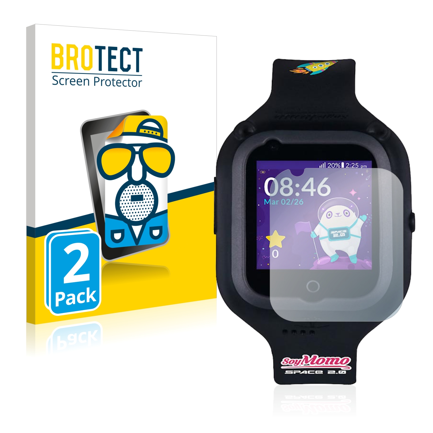 2x BROTECT Entspiegelungs-Folie pro SoyMomo Space 2.0