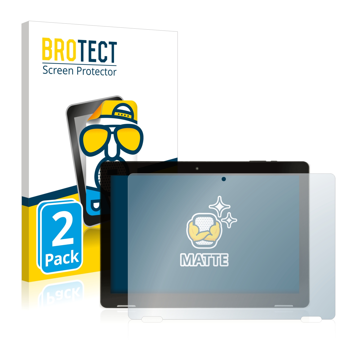 2x BROTECT Entspiegelungs-Folie pro Hannspree Pad Apollo 2
