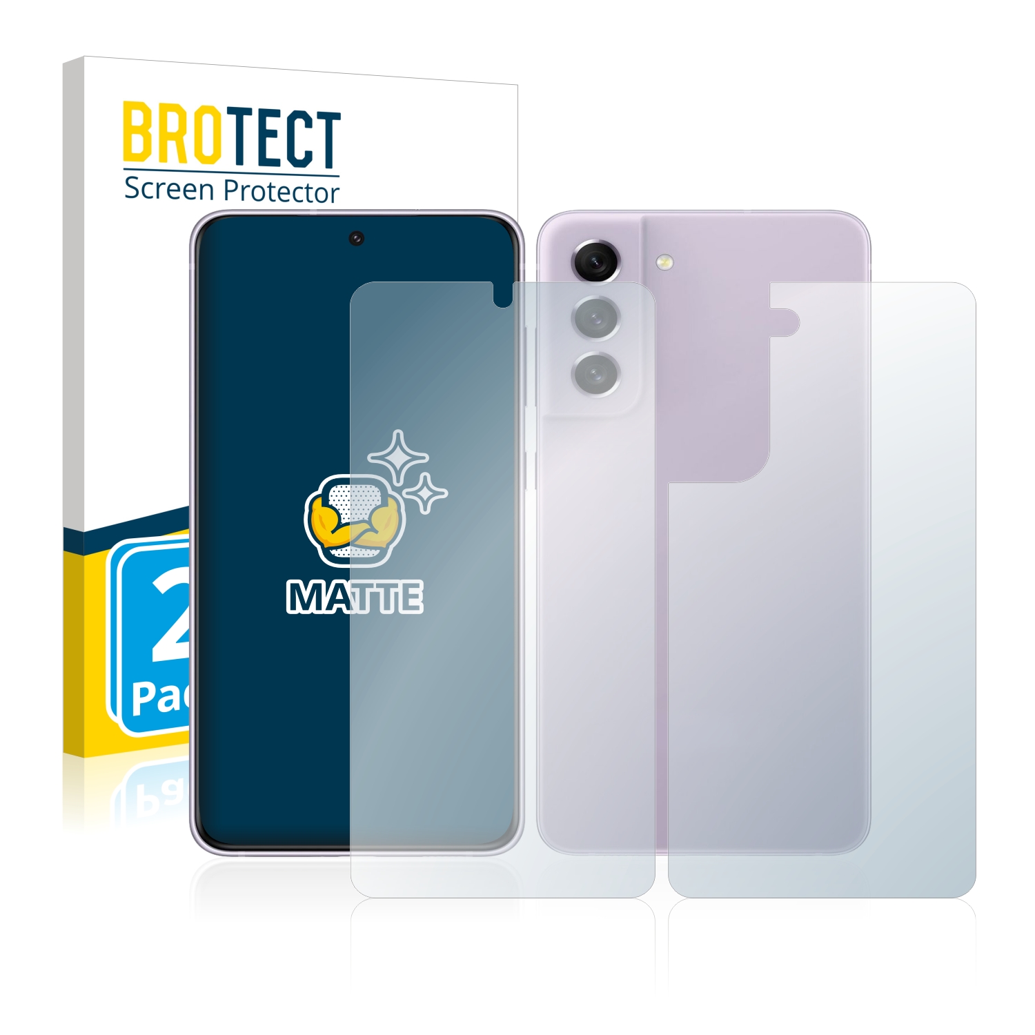 2x BROTECT Entspiegelungs-Folie pro Samsung Galaxy S21 FE 5G (displej+zadní strana)