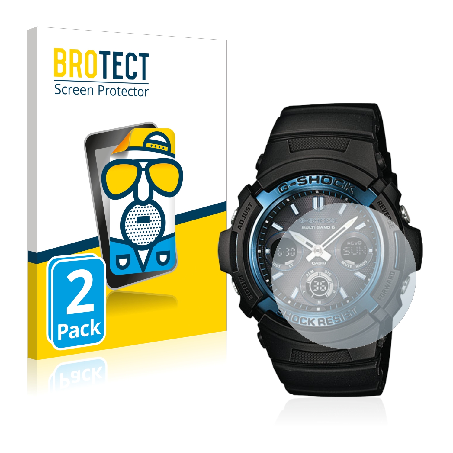 2x BROTECT Entspiegelungs-Folie pro Casio AWG M100