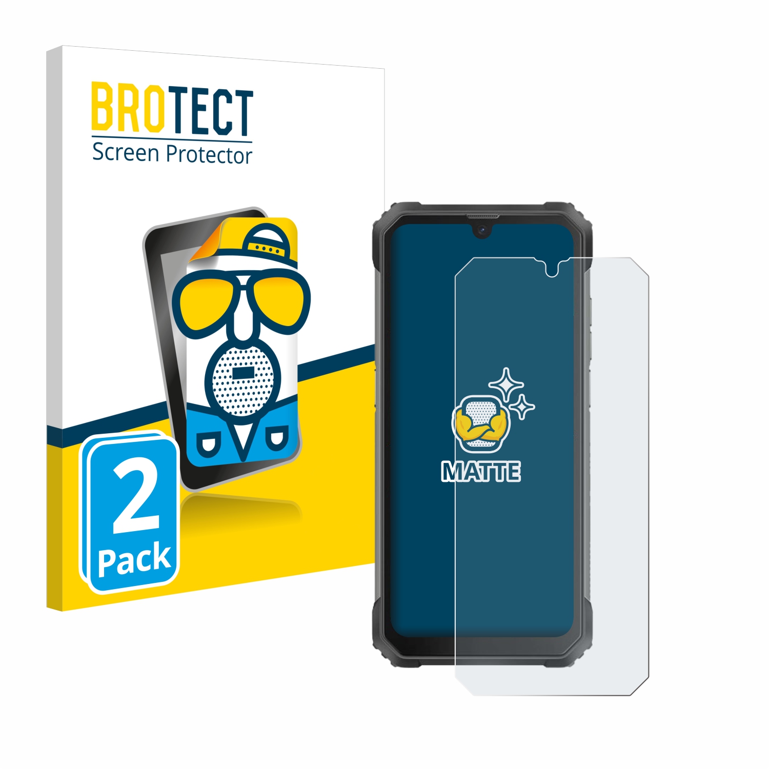 2x BROTECT Entspiegelungs-Folie pro Blackview BV8800