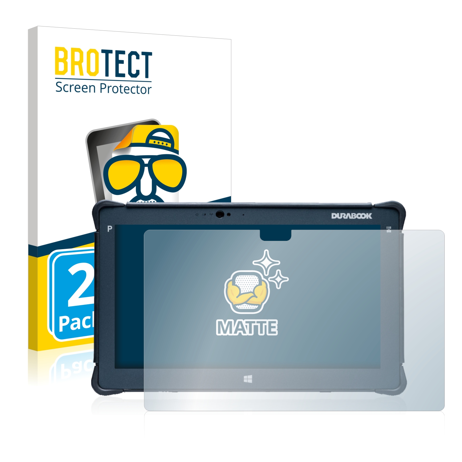 2x BROTECT Entspiegelungs-Folie pro Durabook R11