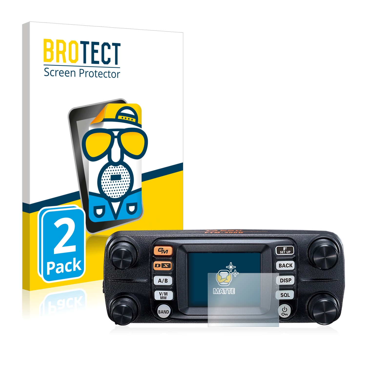 2x BROTECT Entspiegelungs-Folie pro Yaesu FTM-300DE
