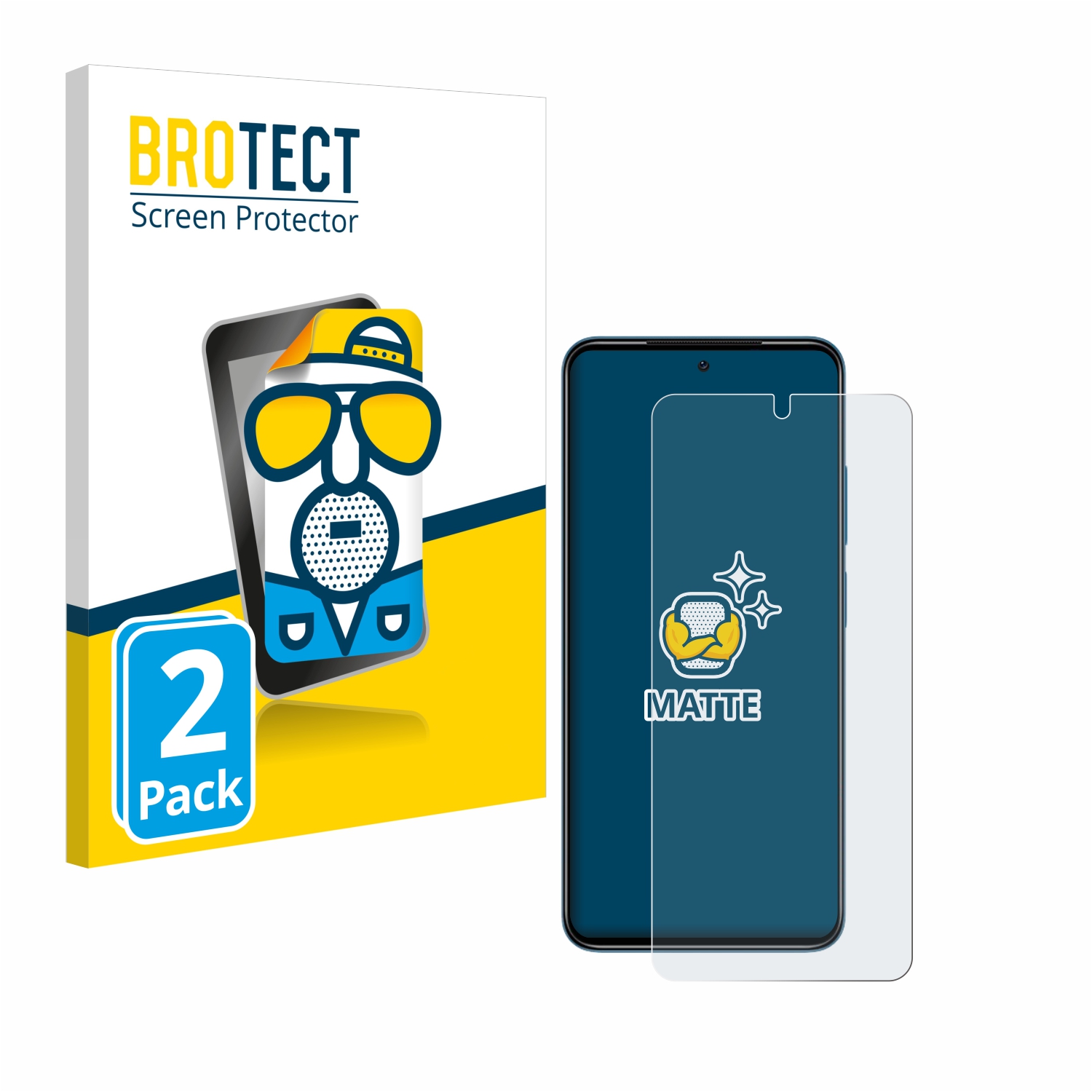 2x BROTECT Entspiegelungs-Folie pro Xiaomi Redmi Note 11