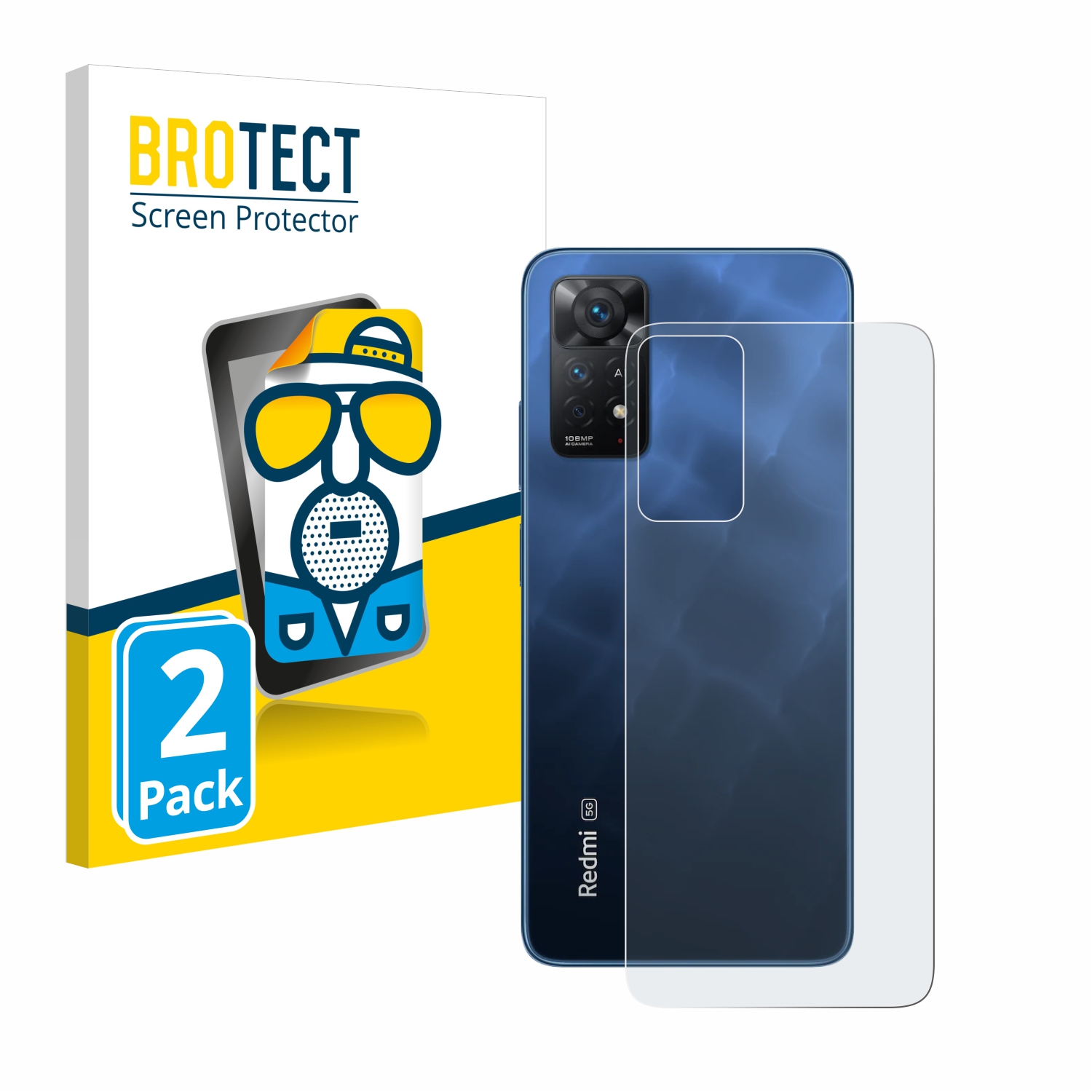 2x BROTECT Entspiegelungs-Folie pro Xiaomi Redmi Note 11 Pro 5G (zadní strana)