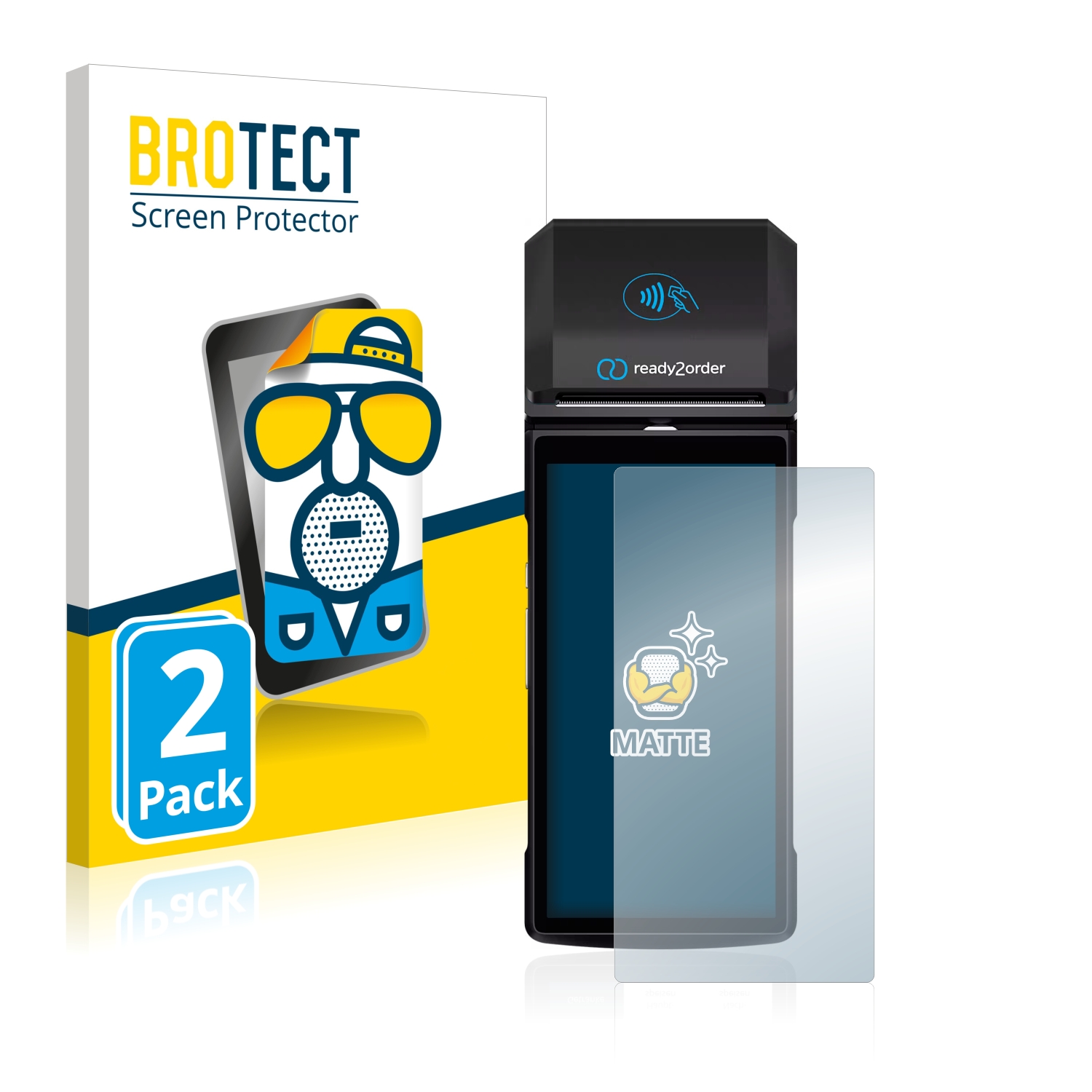 2x BROTECT Entspiegelungs-Folie pro Ready2order ReadyGo