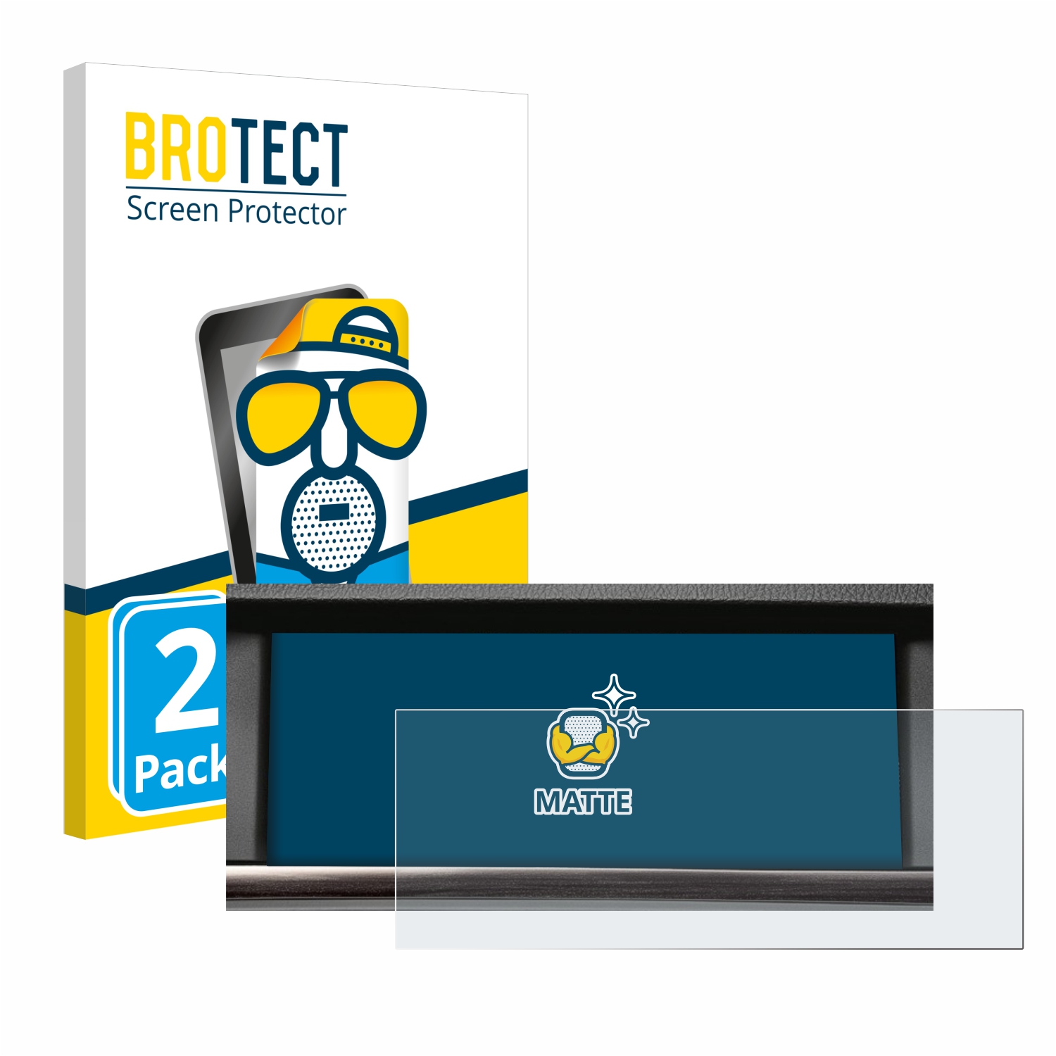 2x BROTECT Entspiegelungs-Folie pro BMW X3 F25 Navigation Professional 8.8