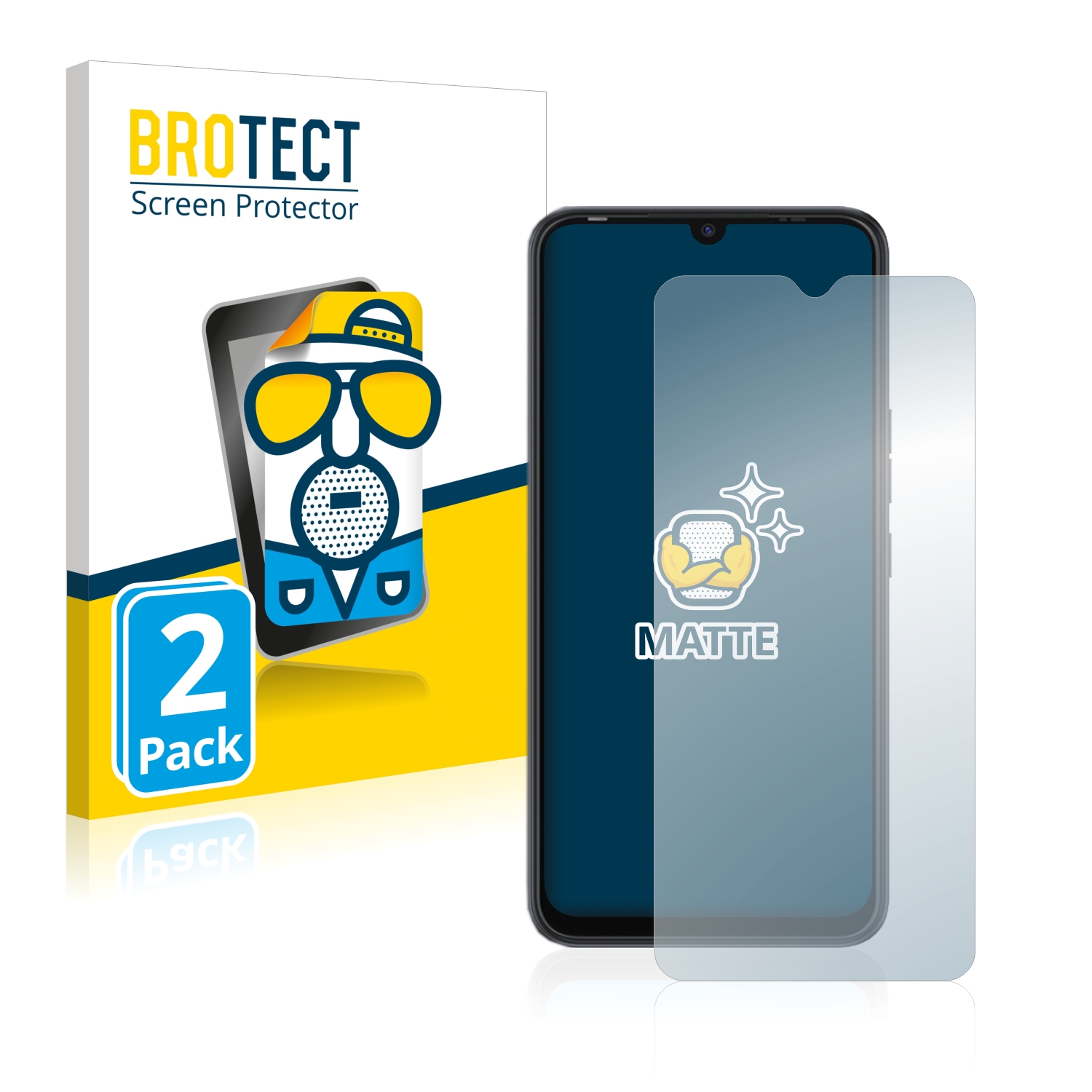 2x BROTECT Entspiegelungs-Folie pro Tecno Spark 8C
