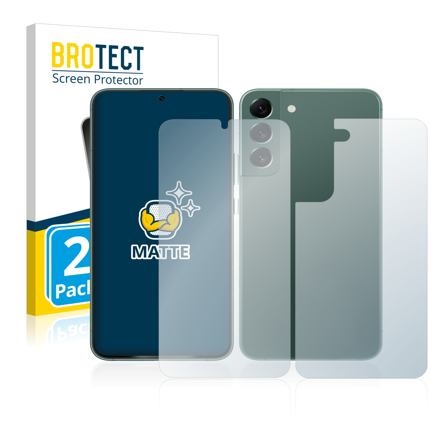 2x BROTECT Entspiegelungs-Folie pro Samsung Galaxy S22 Plus 5G (displej+zadní strana)