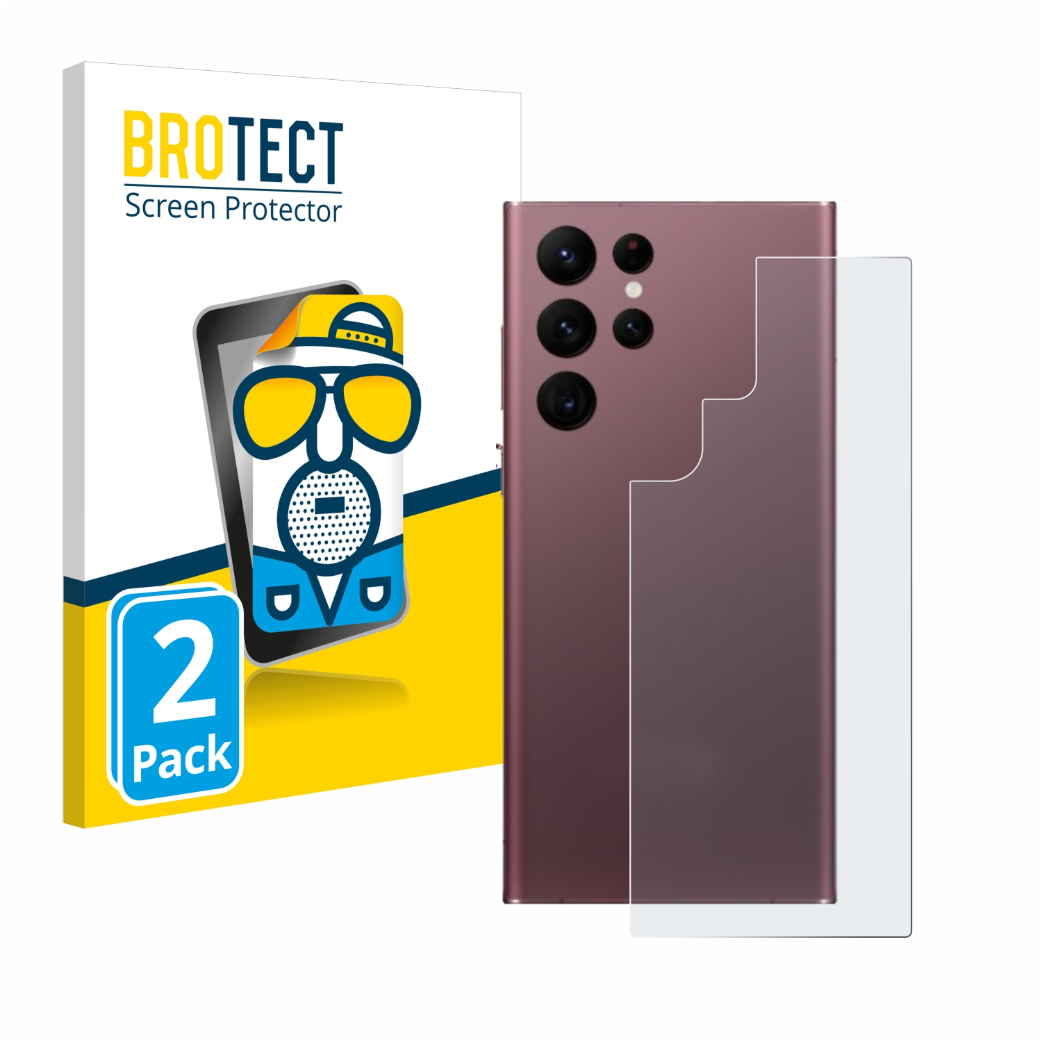 2x BROTECT Entspiegelungs-Folie pro Samsung Galaxy S22 Ultra 5G (zadní strana)