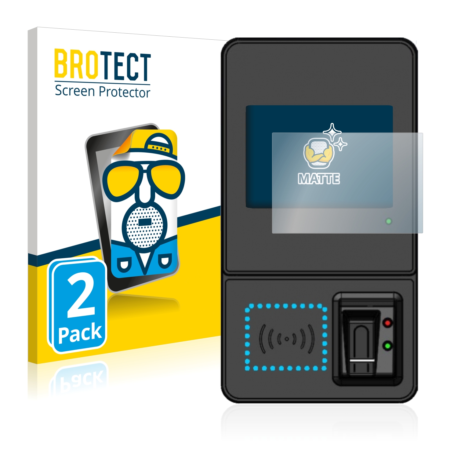 2x BROTECT Entspiegelungs-Folie pro Datafox Evo 3.5 Pure