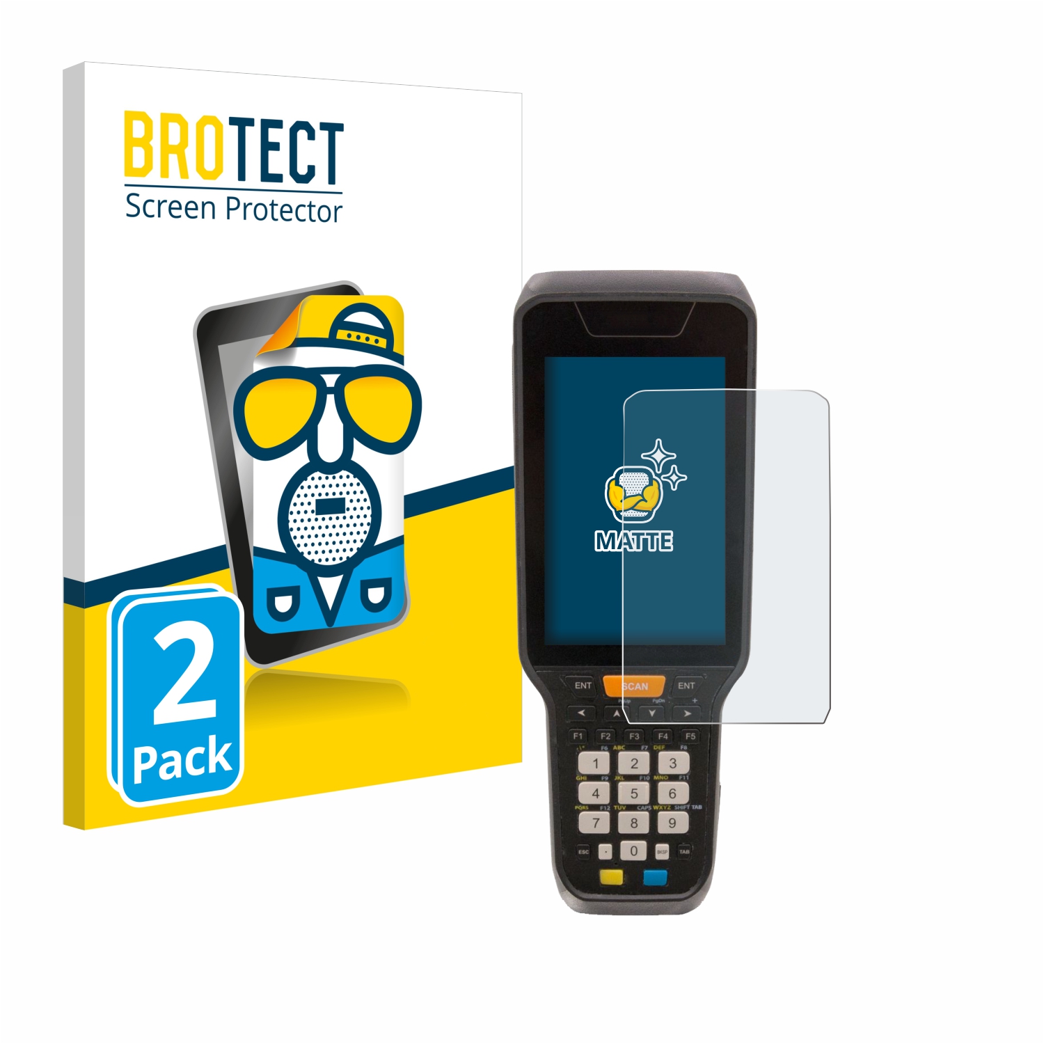2x BROTECT Entspiegelungs-Folie pro Datalogic Skorpio X5