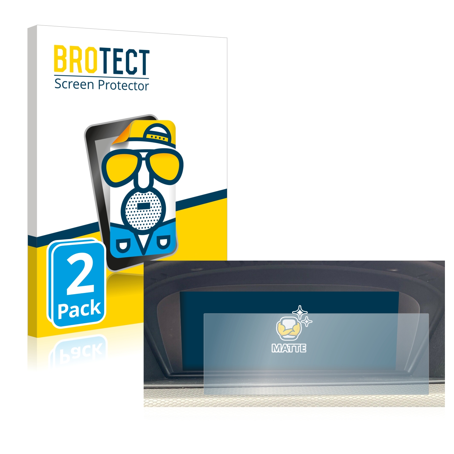 2x BROTECT Entspiegelungs-Folie pro BMW 3 E92 Professional 2010-2013