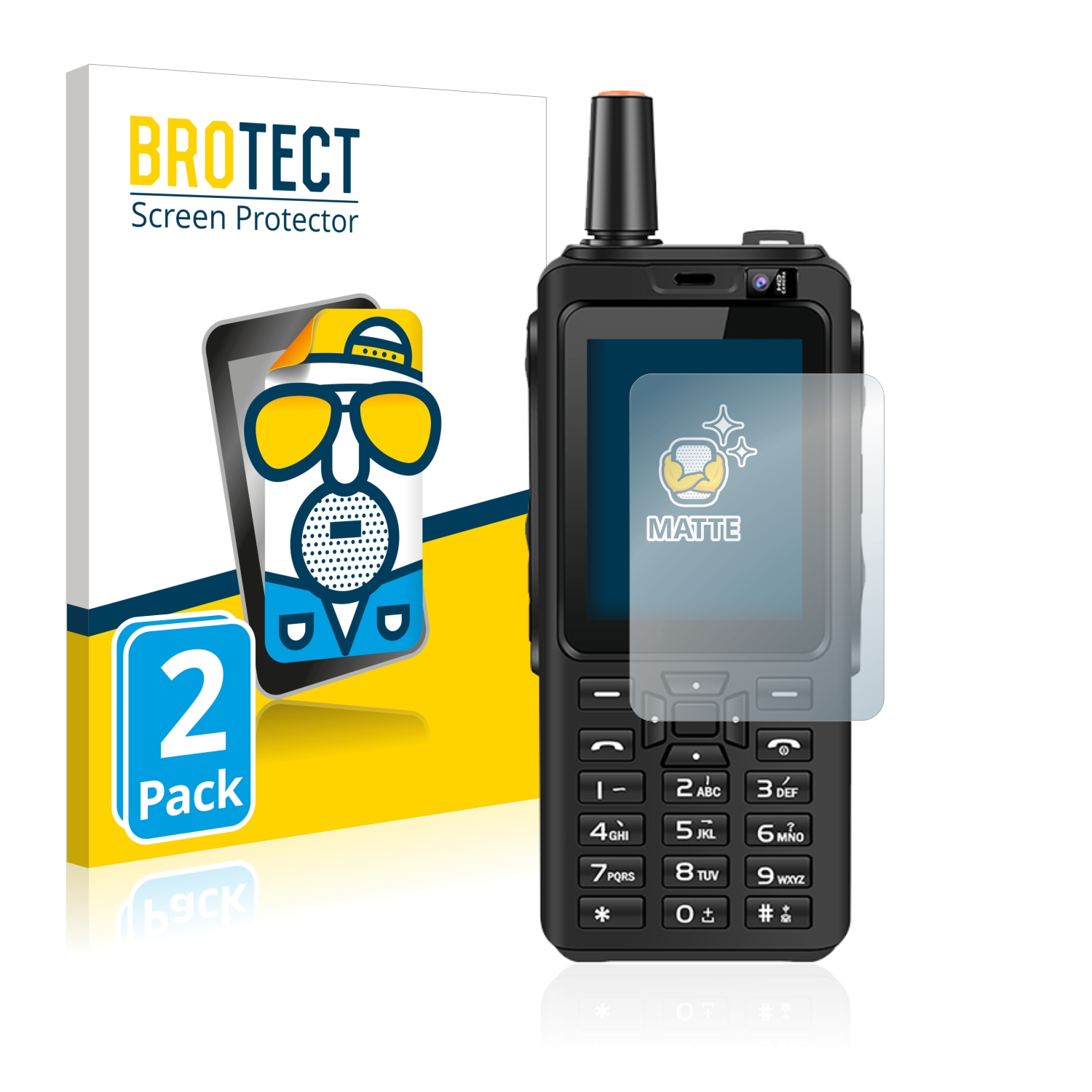 2x BROTECT Entspiegelungs-Folie pro Uniwa F40 POC
