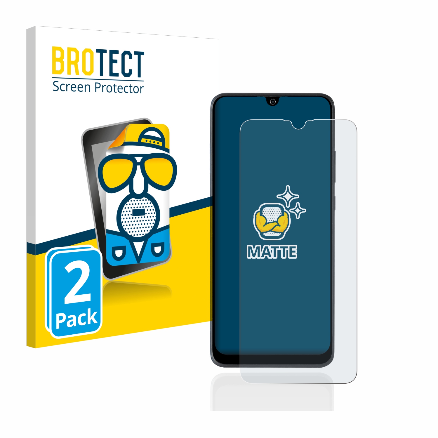 2x BROTECT Entspiegelungs-Folie pro ZTE Blade A51