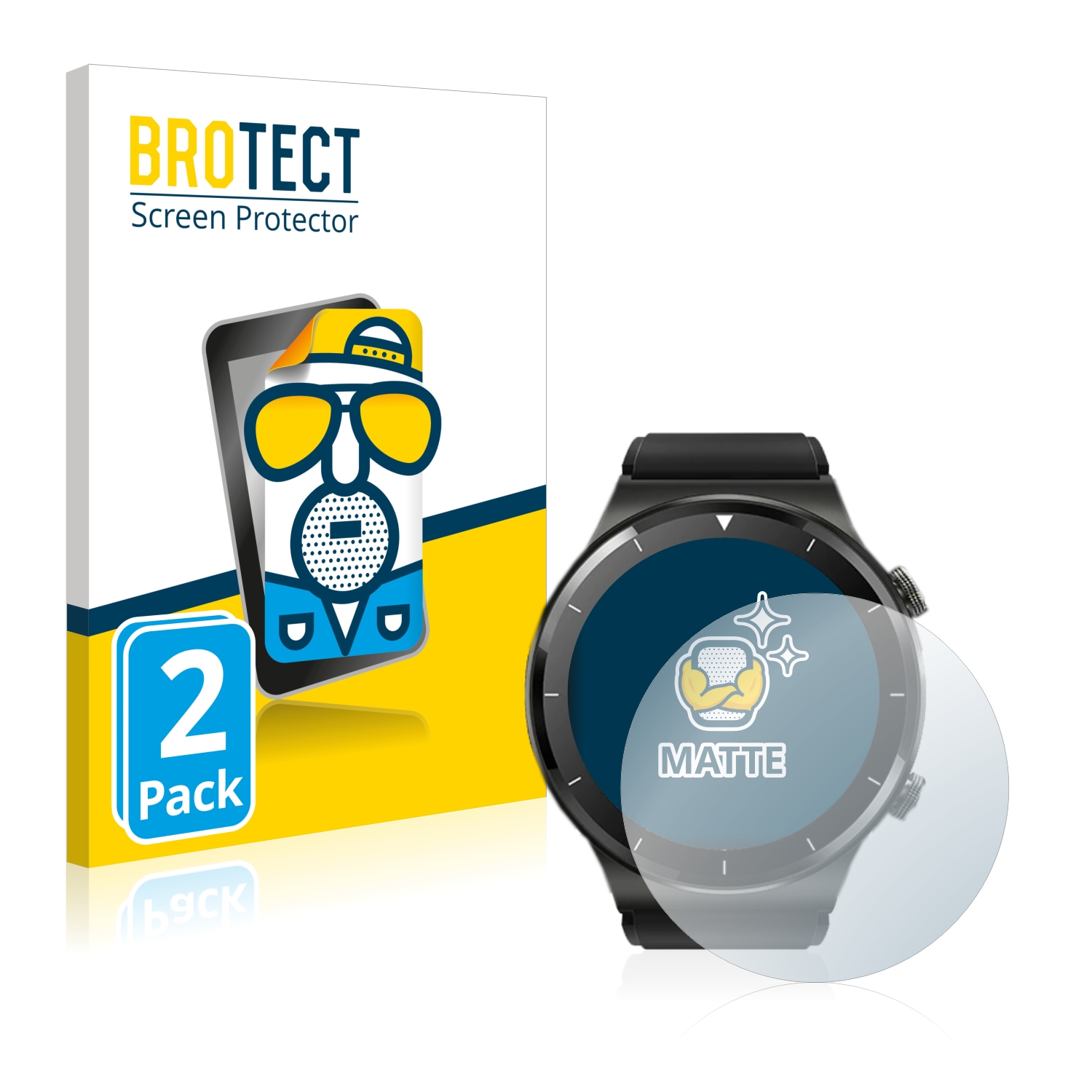 2x BROTECT Entspiegelungs-Folie pro Blackview R7 Pro
