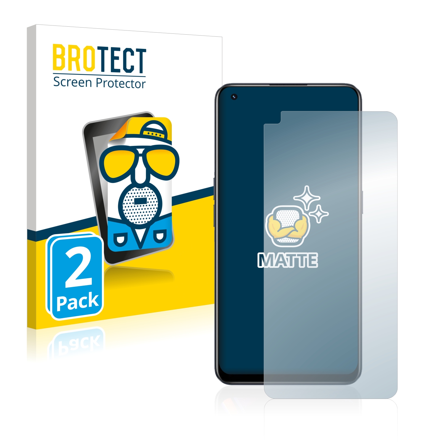 2x BROTECT Entspiegelungs-Folie pro realme 9 Pro Plus