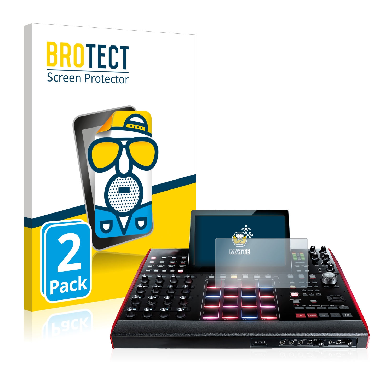 2x BROTECT Entspiegelungs-Folie pro Akai MPC X 10.1