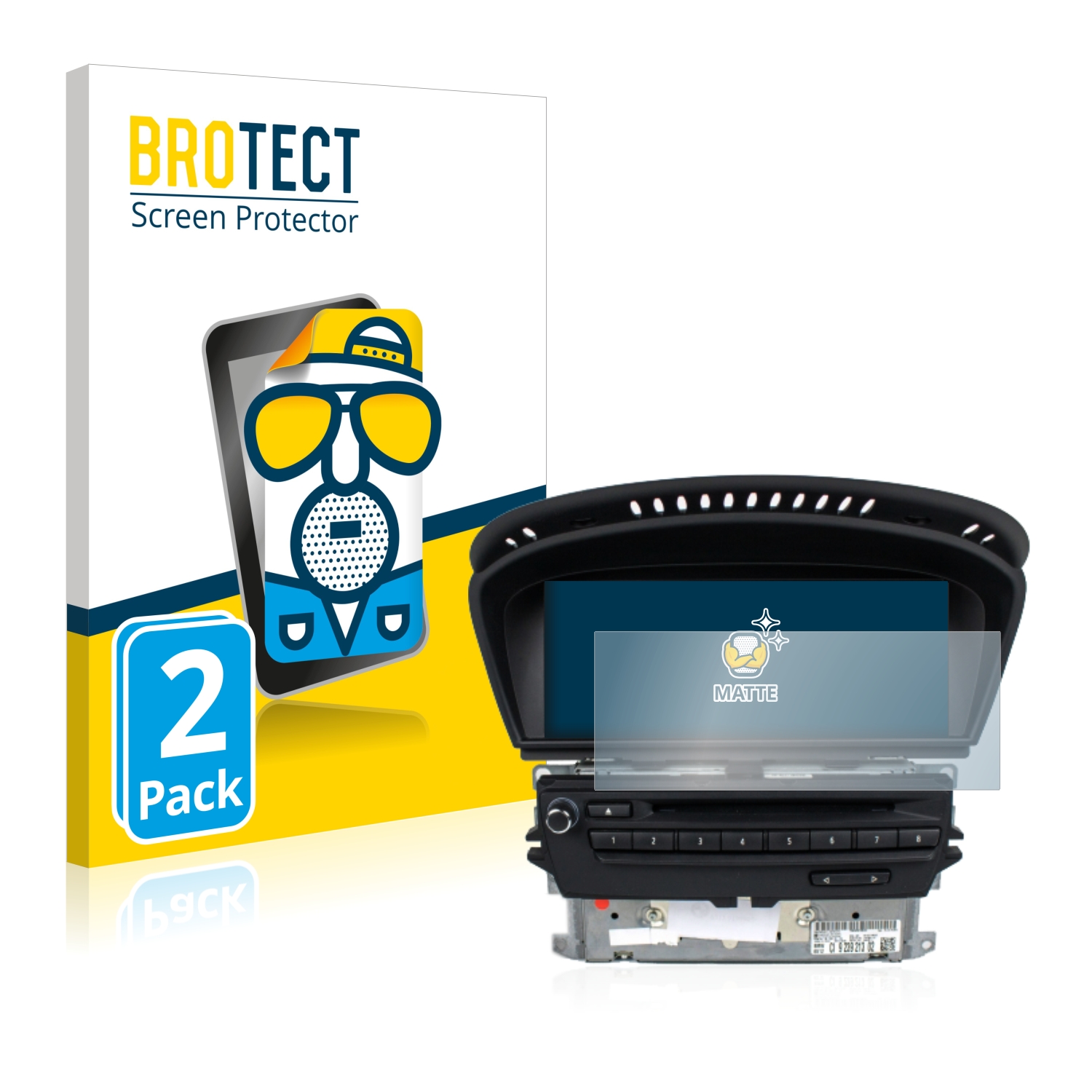 2x BROTECT Entspiegelungs-Folie pro BMW 3 E93 2011 CIC professional navigation