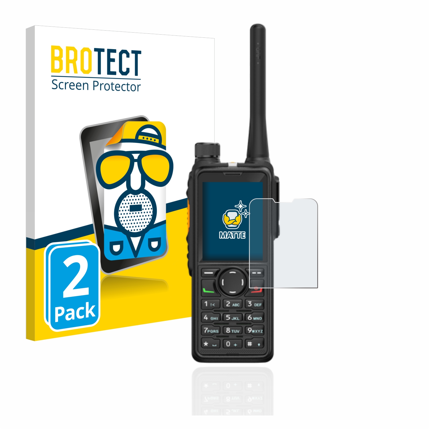2x BROTECT Entspiegelungs-Folie pro Hytera HP785