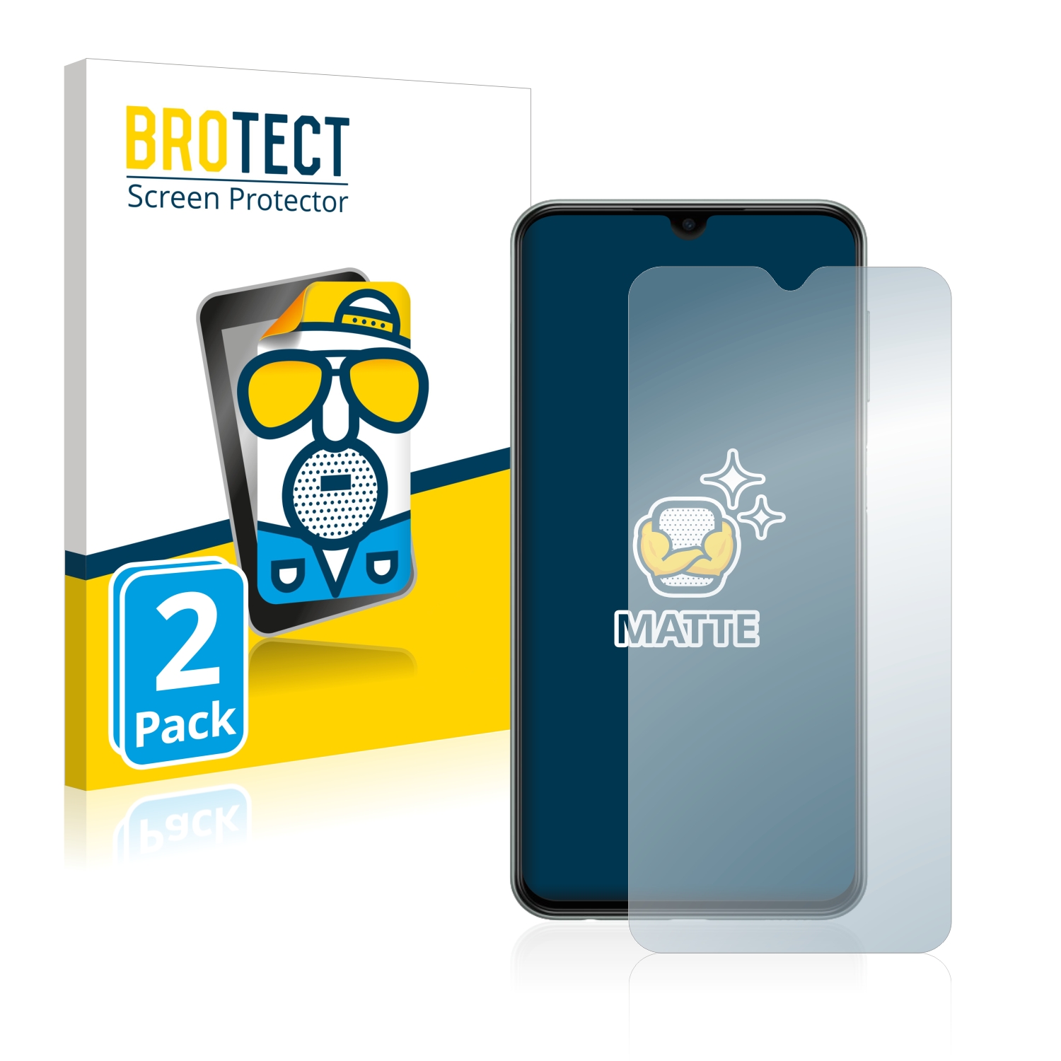 2x BROTECT Entspiegelungs-Folie pro Samsung Galaxy M33