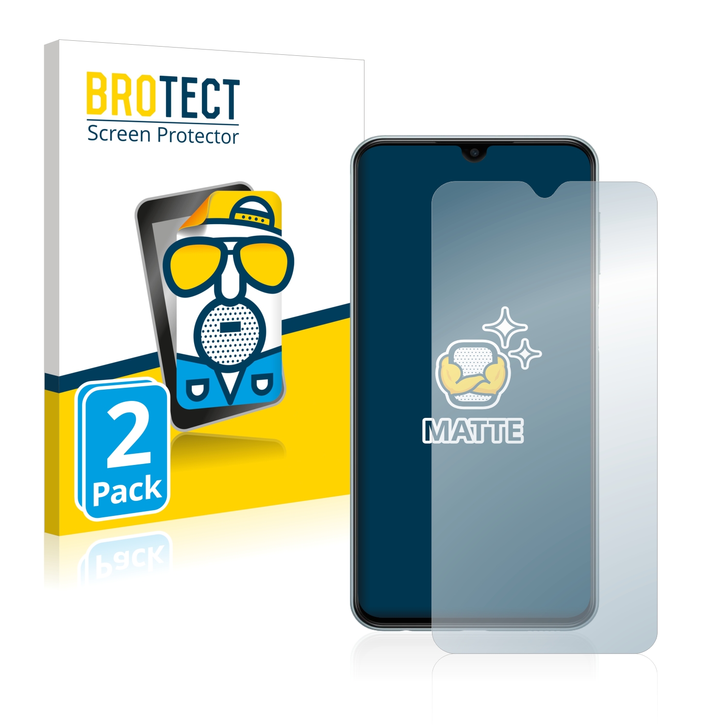 2x BROTECT Entspiegelungs-Folie pro Samsung Galaxy M23