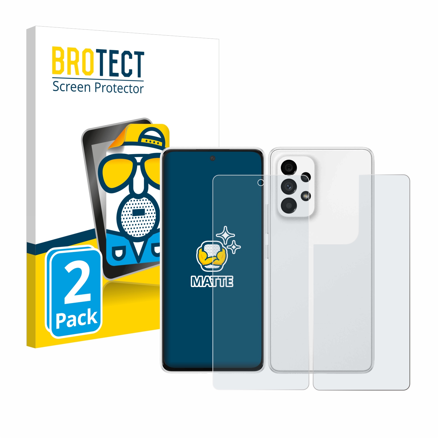 2x BROTECT Entspiegelungs-Folie pro Samsung Galaxy A53 5G (displej+zadní strana)