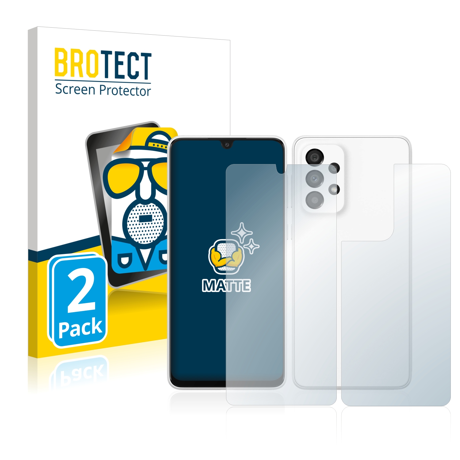 2x BROTECT Entspiegelungs-Folie pro Samsung Galaxy A33 5G (displej+zadní strana)