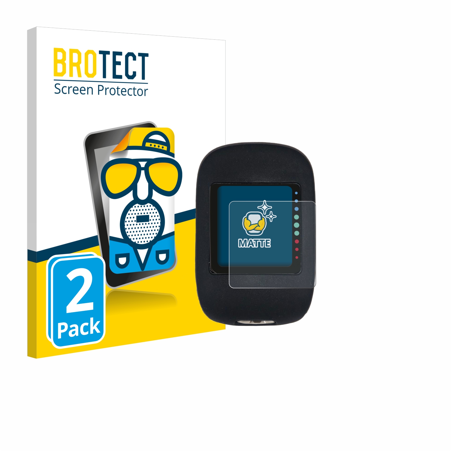 2x BROTECT Entspiegelungs-Folie pro Accu-Chek Instant