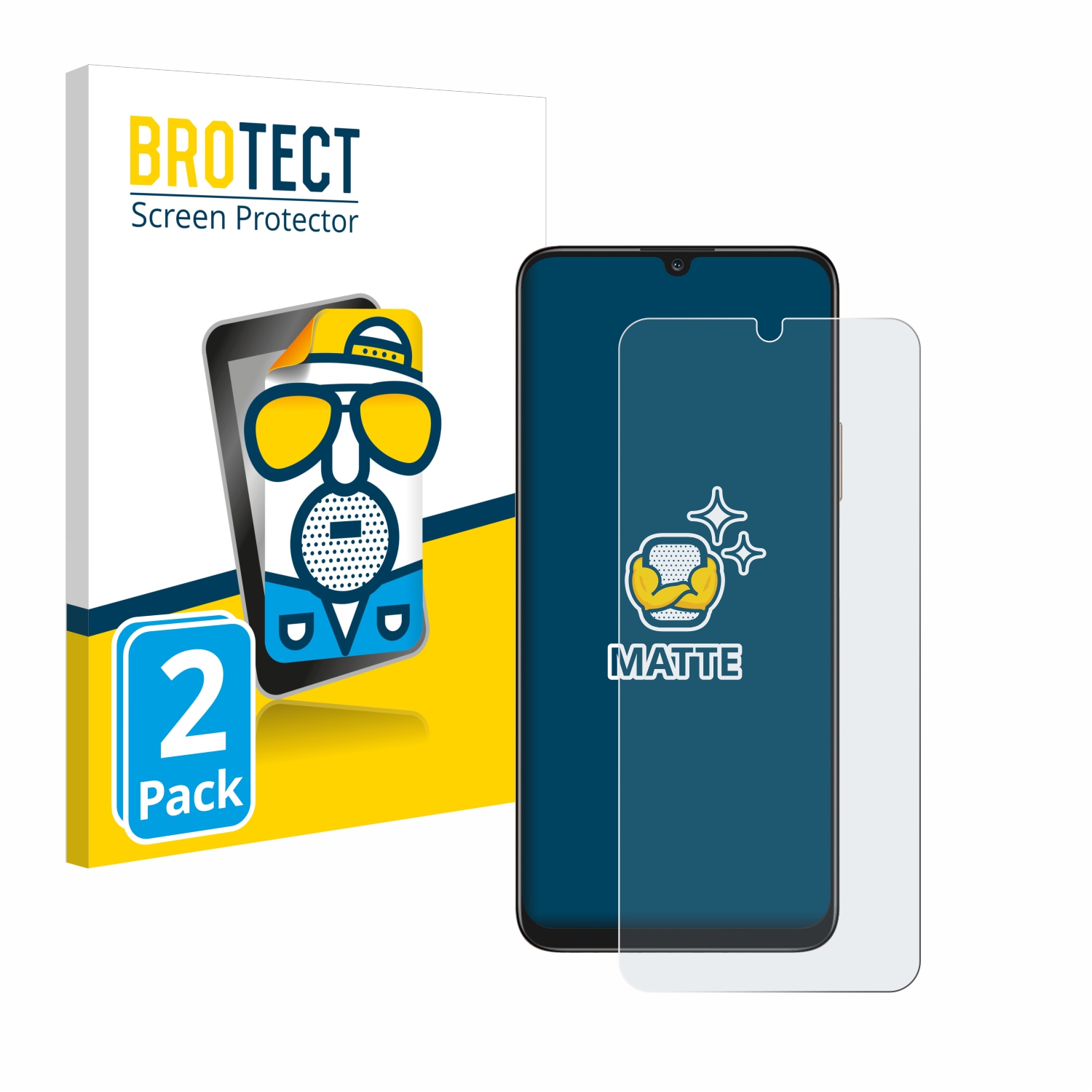 2x BROTECT Entspiegelungs-Folie pro Honor X7