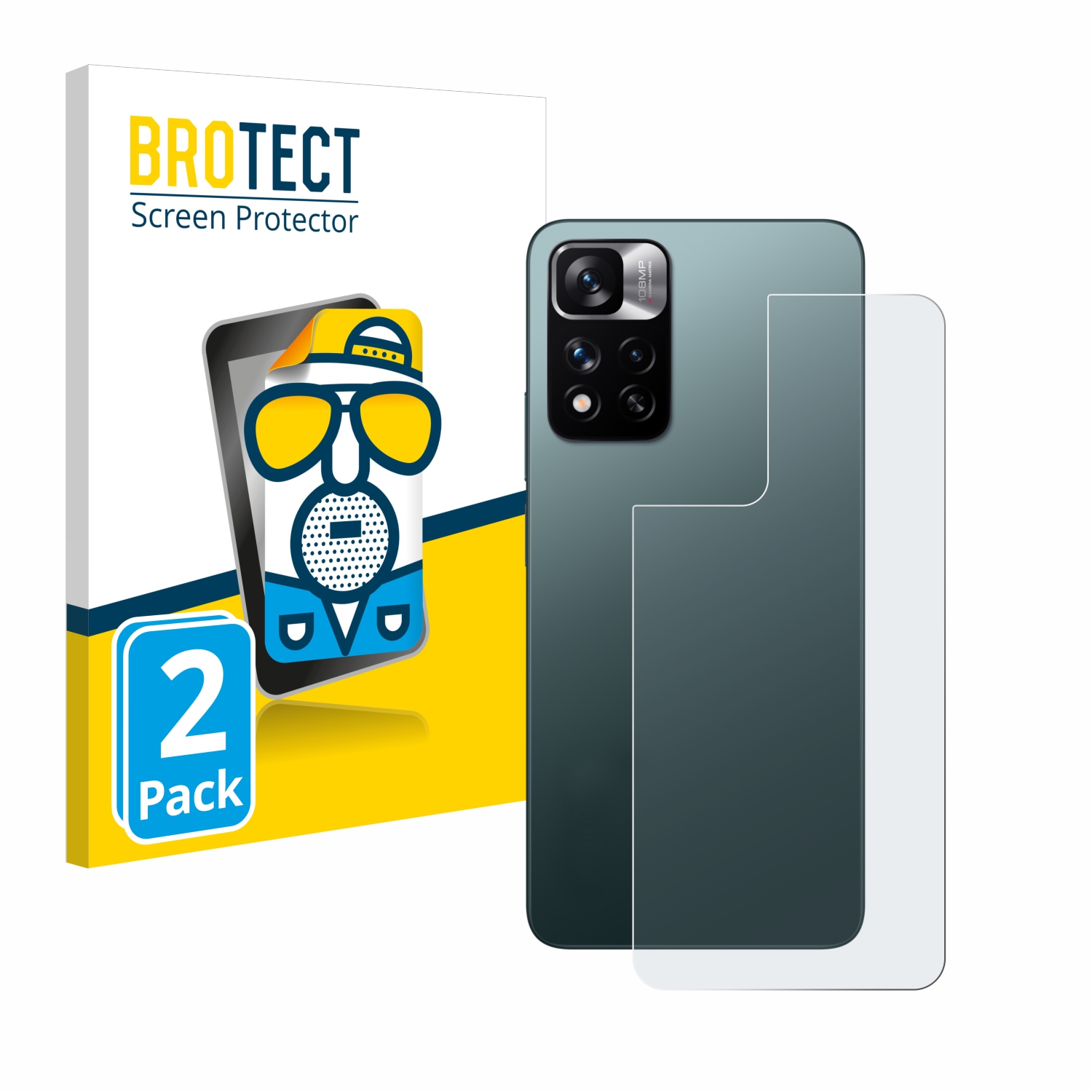 2x BROTECT Entspiegelungs-Folie pro Xiaomi Redmi Note 11 Pro+ 5G (zadní strana)